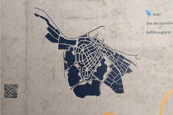 Darstellung der Stralsunder Altstadt als Karte 